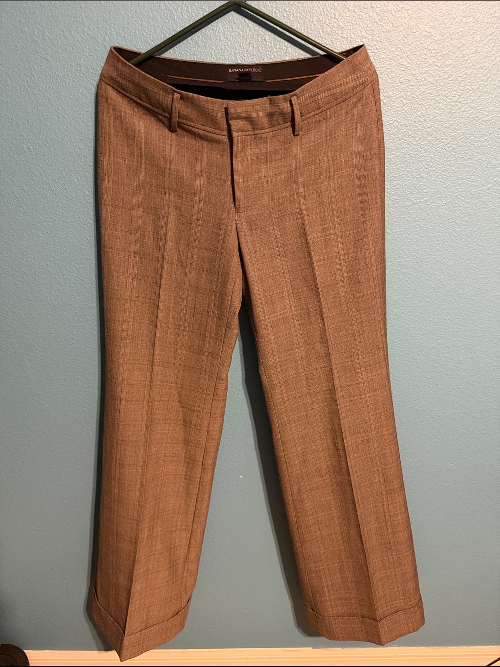 Banana Republic Brown Plaid Dress Pants